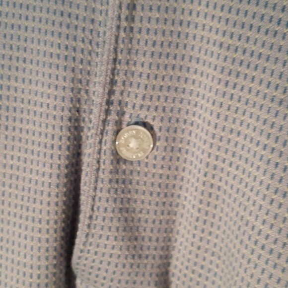 bobby jones golf shirt blue lilac large l mens polo pelican bay Naples Florida - Picture 4 of 5